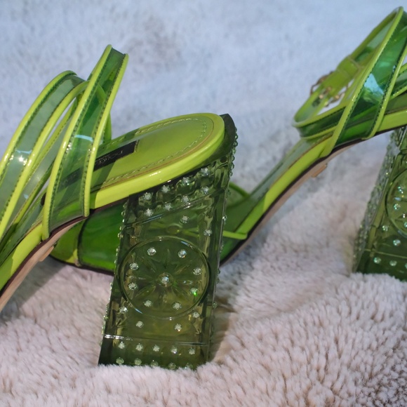 DOLCE & GABBANA LEATHER SLINGBACK - Picture 10 of 10